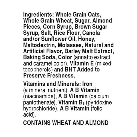 General Mills, Breakfast Cereal With Almonds And Oat Clusters Whole Grain, 19.7 Oz (Case Of 6)