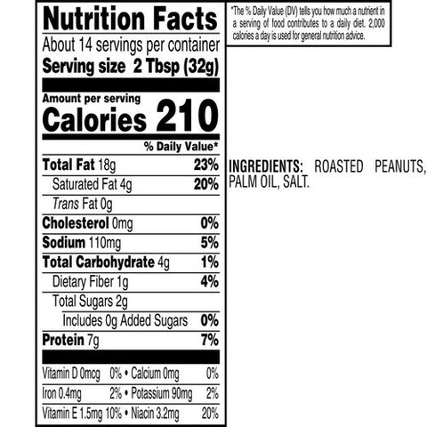 Skippy, Chunky Peanut Butter Spread No Sugar Added, 16 Oz (Case Of 12)