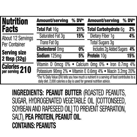 Skippy, Peanut Butter Blended With Plant Protein Chunky, 14 Oz (Case Of 6)