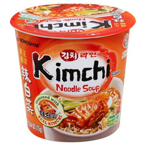 Nongshim, Kimchi Cup Noodle Soup, 2.64 Oz (Case Of 6)