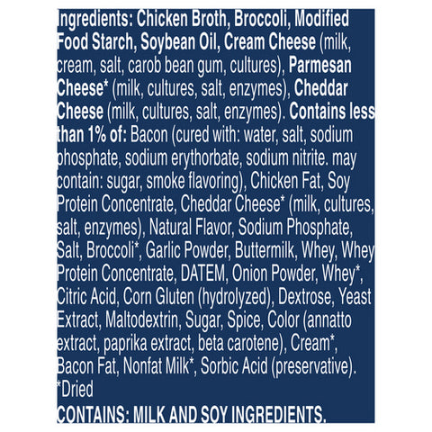 Progresso, Rich And Hearty Broccoli Cheese With Bacon Soup, 18 Oz (Case Of 12)