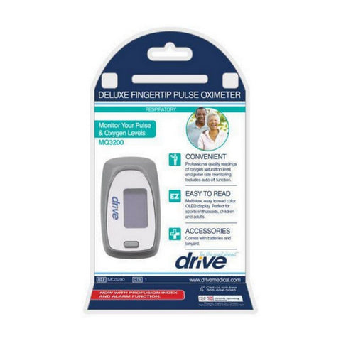 Medical MQ3200 Deluxe Fingertip Pulse Oximeter 1 Count by Drive Medical