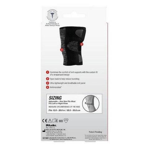 Mueller, Hybrid Wraparound Knee Support, 1 Count Mueller