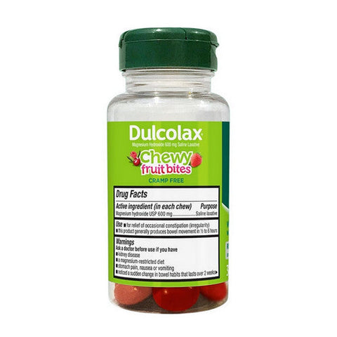 Dulcolax, Saline Laxative Chewy Fruit Bites Cherry Berry, 30 Count Dulcolax