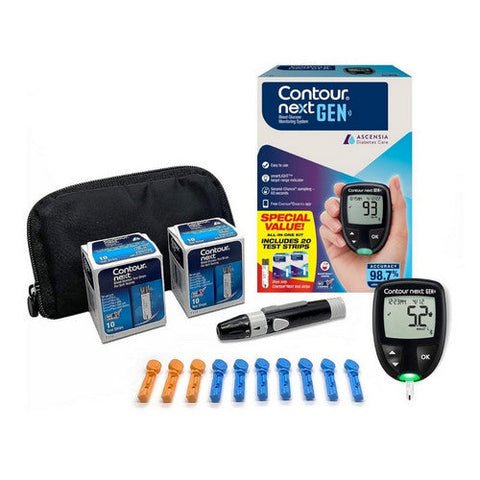 Contour, Next Gen Blood Glucose Monitoring System, 1 Count Contour