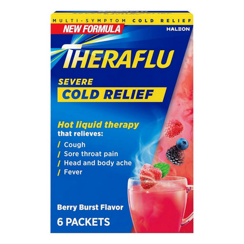 Severe Cold Relief Berry Burst 6 Count by Theraflu