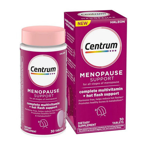 Centrum, Menopause Support Complete Multivitamin + Hot Flash, 30 Tabs Centrum