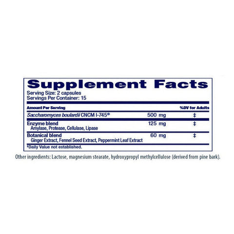 Florastor, Advanced Digestive Gas And Bloat Capsule, 30 Count