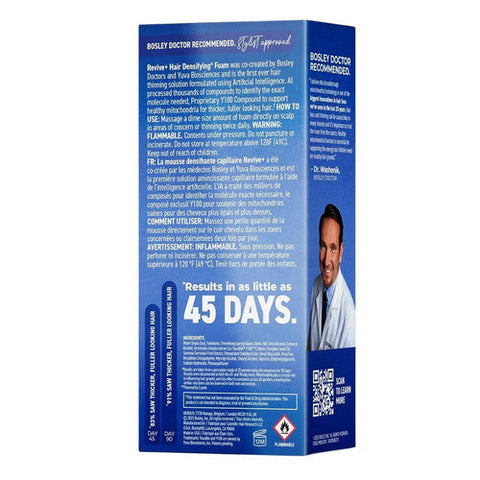 Bosley MD, Men's Revive + Densifying Treatment Foam, 2.11 Oz