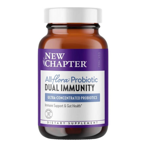 All-Flora Probiotic Dual Immunity 30 Veg Caps by New Chapter
