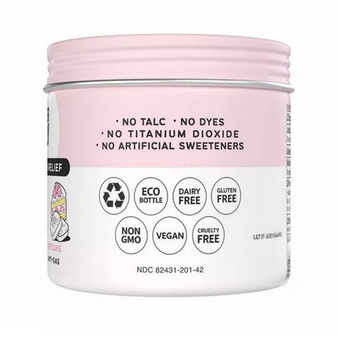 Bloat Plus Gas Strawberry Shortcake 42 Tabs by Wonderbelly