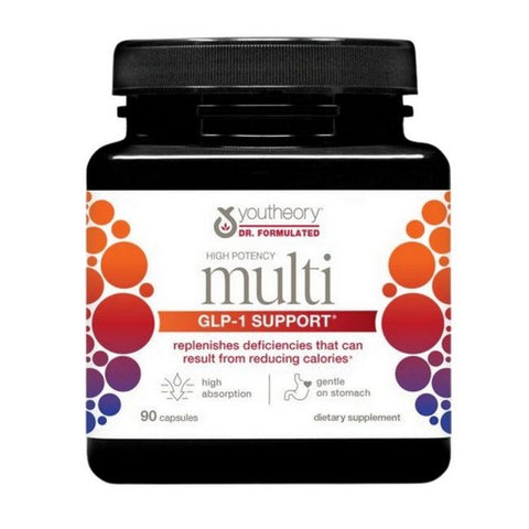 Youtheory, GLP-1 Support High Potency Multi, 90 Veg Caps
