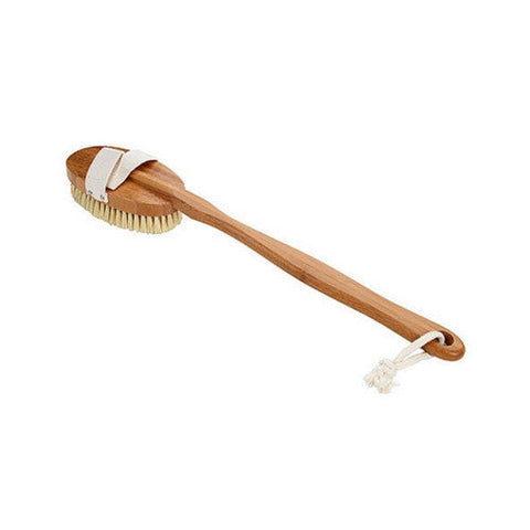 Bass Brushes, Dark Bamboo Oval Style Body Brush with Natural Sisal Bristles, 1 Count Bass Brushes