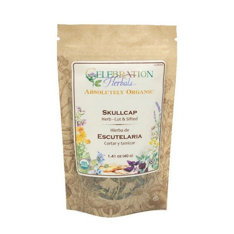 Celebration Herbals, Organic Skullcap Herb, 40 Grams Celebration Herbals