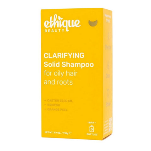 Clarifying Solid Shampoo Bar For Oily Hair And Roots 3.9 Oz by Ethique