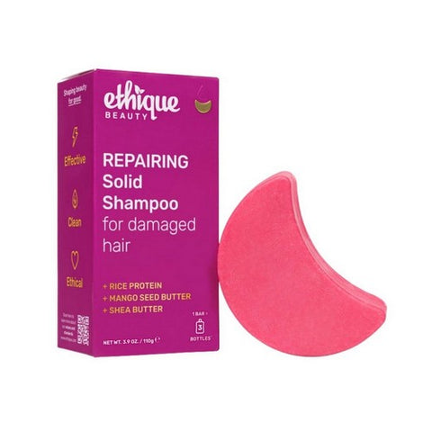 Repairing Solid Shampoo Bar For Damaged Hair 3.9 Oz by Ethique