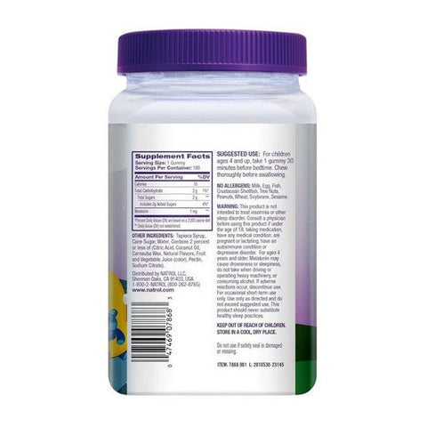 Natrol, Kids Melatonin Berry, 1 Mg, 180 Gummies Natrol