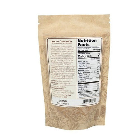 Celebration Herbals, Organic Cinnamon Cassia Powder, 16 Oz Celebration Herbals