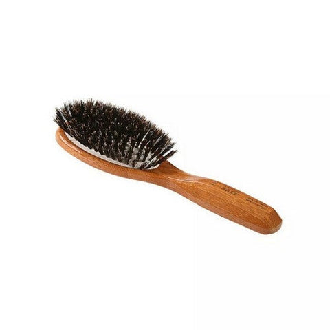 Bass Brushes, Dark Bamboo Small Oval Hairbrush, 1 Count Bass Brushes