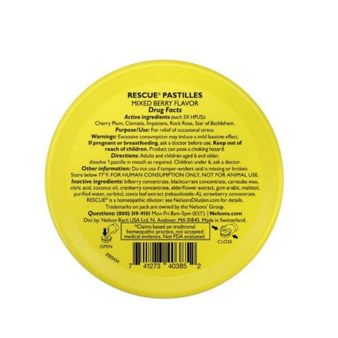 Bach, Rescue Pastilles Mixed Berry, 50 Grams Bach