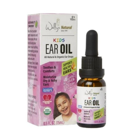 Organic Ear Oil Kids 0.5 Oz by Wallys Natural Products