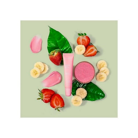 ESW Beauty, Strawberry Banana Smoothie Intense Hydration Smoothie Lip Treatment, 1 Count ESW Beauty