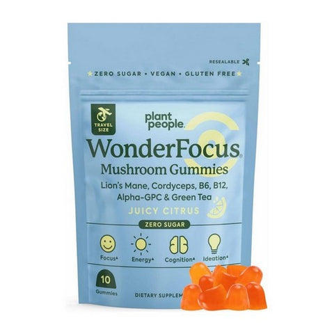 Wonder Focus Mushroom Organic Mini With Lions Mane 10 Count by Plant People