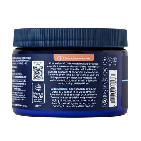 Trace Minerals, ConcenTrace Daily Mineral Powder Blue Hawaiian, 6.35 Oz Trace Minerals