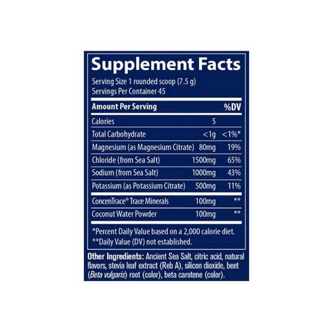 Trace Minerals, ZeroLyte Canister Salty Mango, 11.5 Oz Trace Minerals