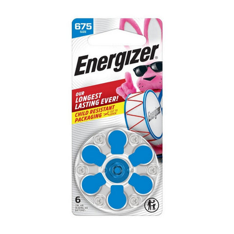 Hearing Aid Batteries Size 675 Blue 6 Count by Energizer