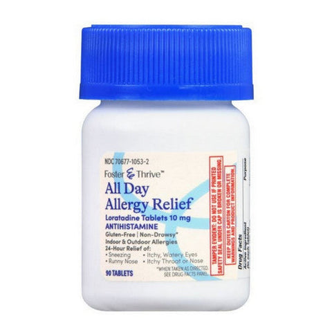 Foster And Thrive, All Day Allergy Relief, 10 Mg, 90 Tabs Foster And Thrive