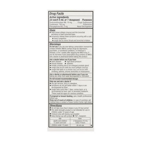Good Sense, Tussin CF Multi Symptom Cold Rasberry Flavor, 4 Oz Good Sense