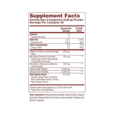 Zhou Nutrition, Golden Milk Turmeric Coconut Chai Drink, 5.68 Oz Zhou Nutrition