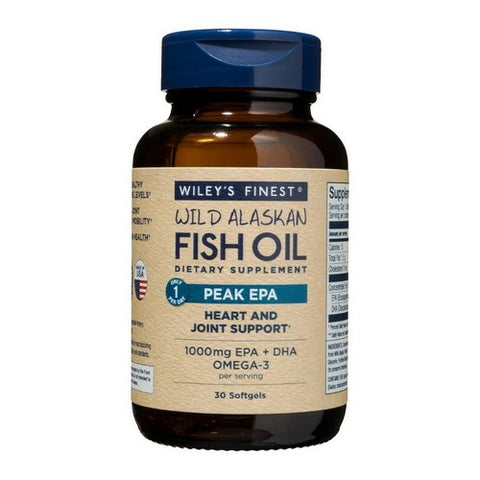Wild Alaskan Fish Oil Peak EPA 30 Softgels by Wiley Wallaby