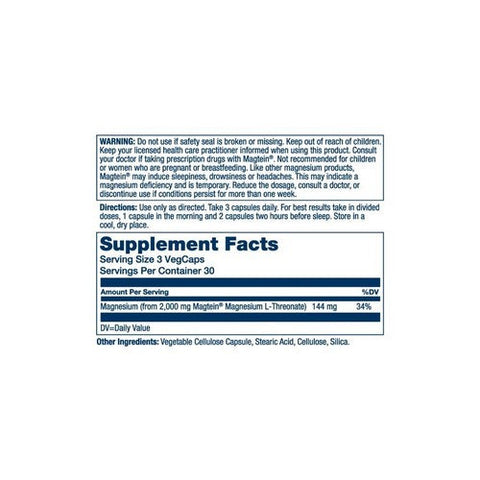 Solaray, Smart-Mag Magnesium L-Threonate, 90 Veg Caps Solaray