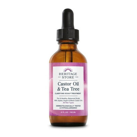 Castor Oil And Tea Tree 4 Oz by Heritage Store