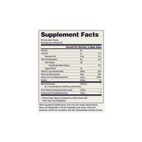 Snap Supplements, Nitric Oxide Chews, 60 Count Snap Supplements