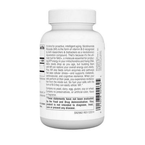 Source Naturals, Nictotinamide Riboside, 500 Mg, 60 Veg Caps Source Naturals