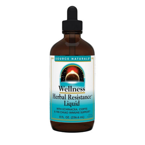 Source Naturals, Wellness Herbal Resistance Liquid Standard Formula, 8 Fl Oz