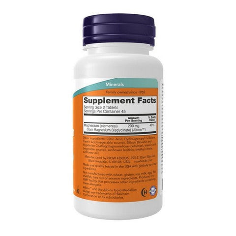 Now Foods, Magnesium Glycinate, 90 Tabs Now Foods