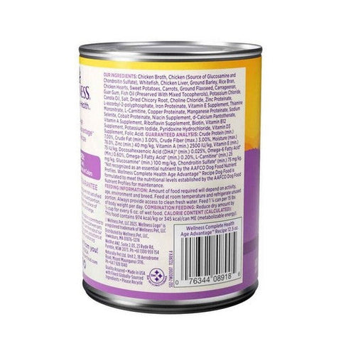 Wellness, Senior Natural Wet Canned Dog Food, 12.5 Oz Wellness