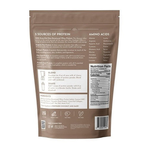 Just Ingredients, Protein Powder Chocolate, 17.46 Oz