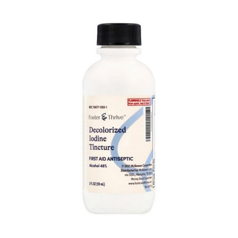 Foster And Thrive, Decolorized Iodine Tincture, 2 Oz Foster And Thrive