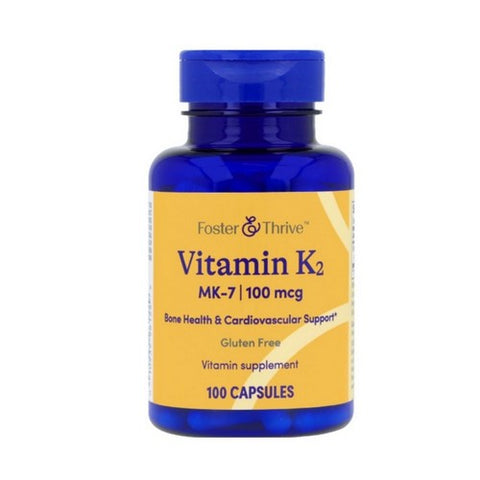 Foster And Thrive, Vitamin K2, 100 Mcg, 100 Count Foster And Thrive