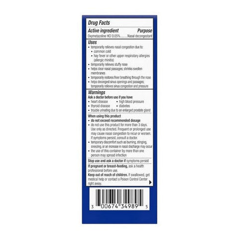 Advil, Severe Congestion Relief Nasal Mist Oxymetazoline Hydrochloride, 0.34 Oz Advil