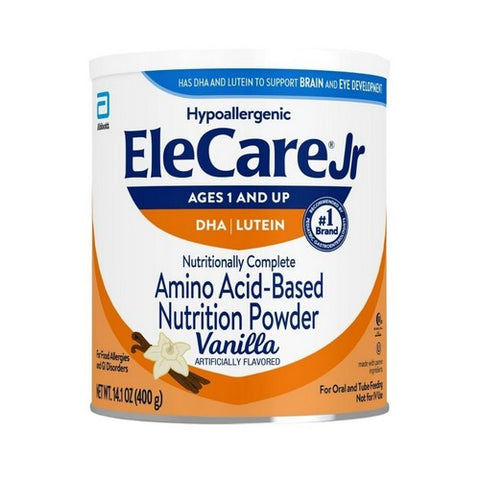 Elecare, Junior Vanilla DHA And Lutein Amino Acid-Based Nutrition Powder, 14.1 Oz Elecare