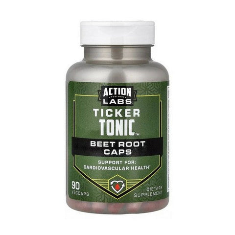 Action Labs, Ticker Tonic Beet Root Caps, 90 Count Action Labs