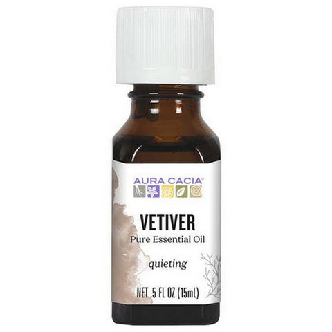 Aura Cacia, Essential Oils & Absolutes Vetiver, 0.5 Oz