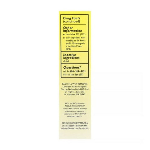 Bach, Rescue Remedy Natural Stress Relief Spray, 20 ML