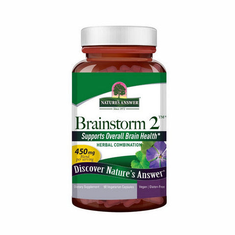 Nature's Answer, Brainstorm - 2, 450 Mg, 90 Veg Caps Nature's Answer
